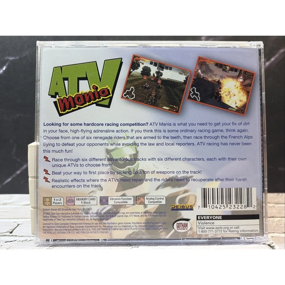 ATV Mania (Sony PlayStation 1, 2003) CIB T&W - YOU NEED THIS!! CLEAN